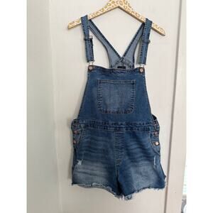 No Boundries Denim Short Overalls | Size XL (15-17)